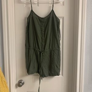 Army green romper